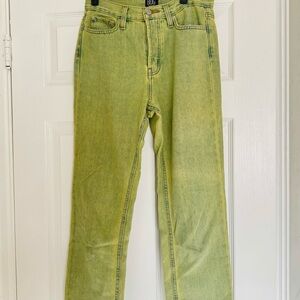 BDG Relaxed High- Waisted Green Jeans